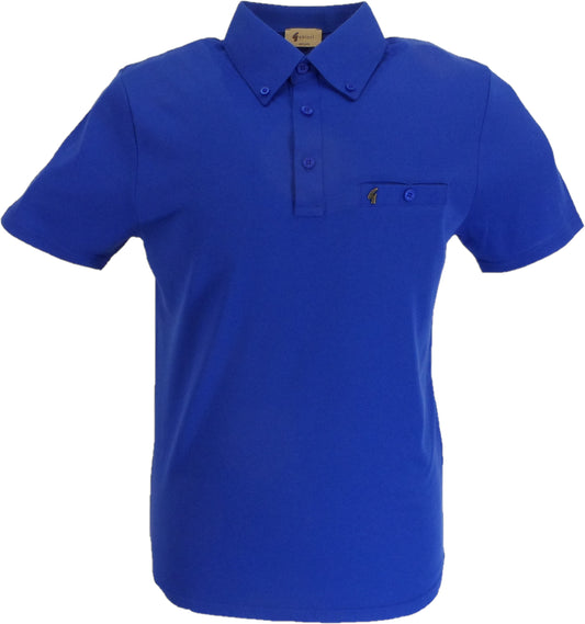 Gabicci Vintage Mens Thames Blue Ladro Polo Shirt