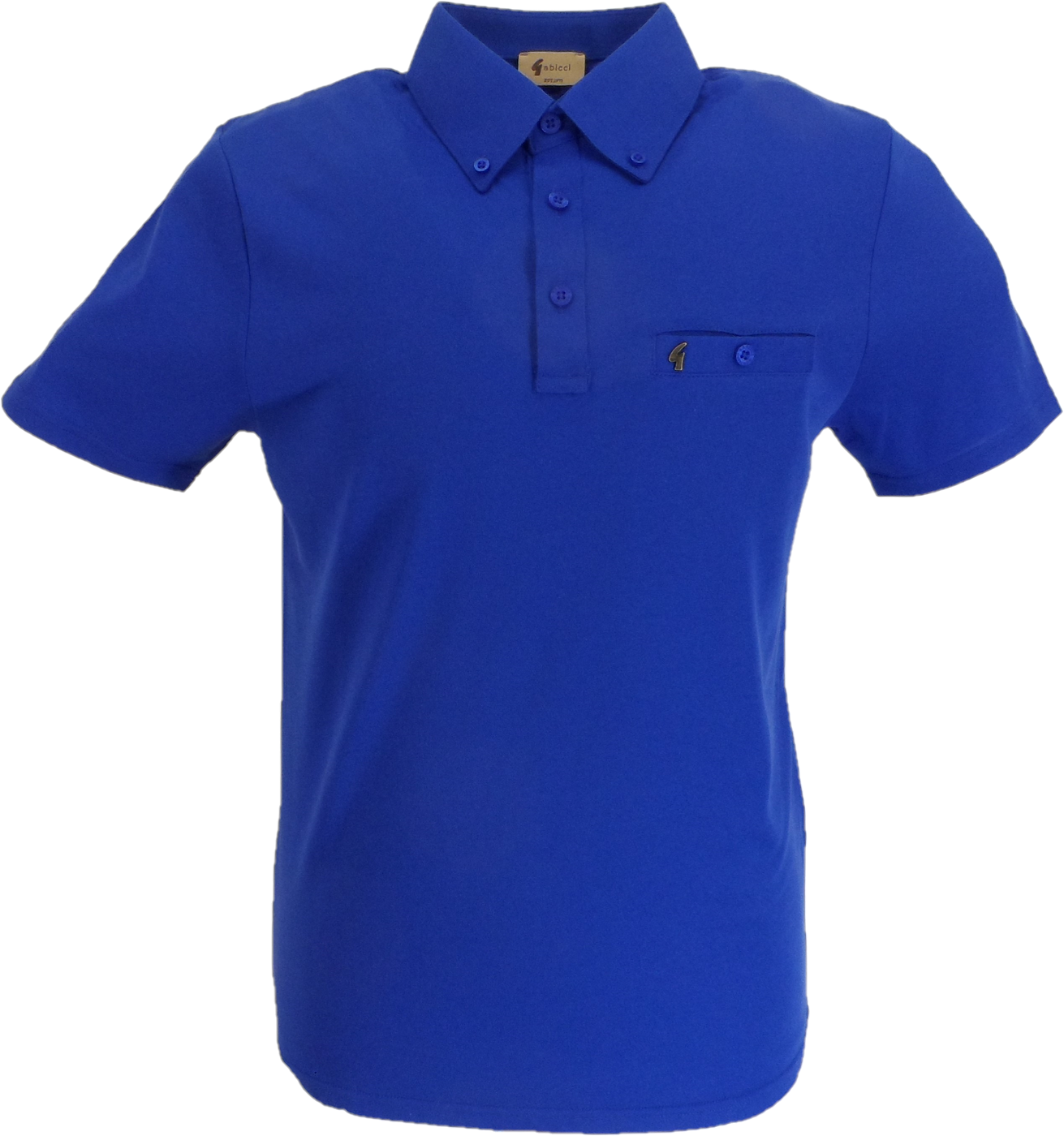 Gabicci Vintage Mens Thames Blue Ladro Polo Shirt