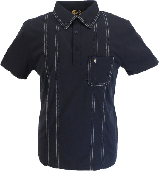 Gabicci Vintage Mens Navy Blue Limited Edition Polo Shirt