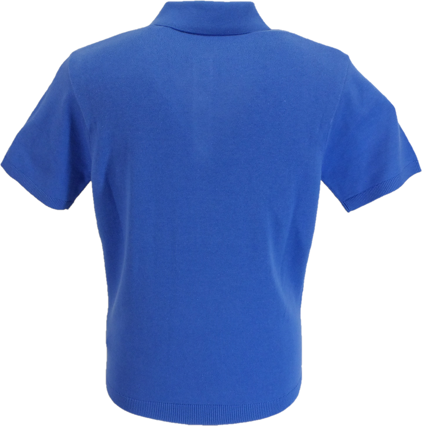 Gabicci Vintage Herren-Strick-Poloshirt mit Thamesblauen Searle-Streifen
