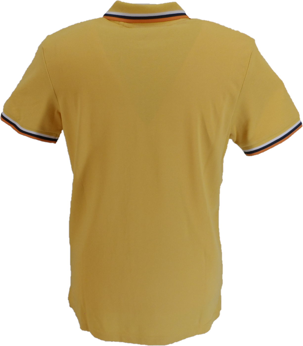 Lambretta Men`s Gold Triple Tipped 100% Cotton Polo Shirts
