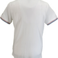 Lambretta White/Red/Blue Retro Target Logo 100% Cotton Polo Shirts