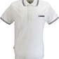 Lambretta White/Red/Blue Retro Target Logo 100% Cotton Polo Shirts