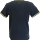 Lambretta Navy/Khaki Vintage Panel Polo Shirts