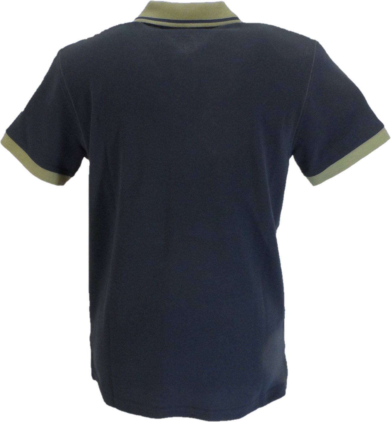 Lambretta Navy/Khaki Vintage Panel Polo Shirts