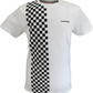 Lambretta Mens White Checkerboard Retro T Shirt
