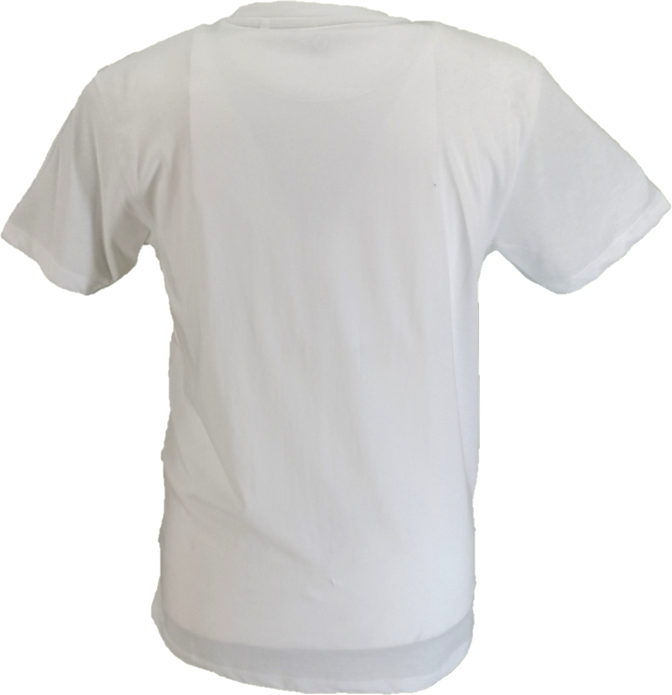 Lambretta Mens White Checkerboard Logo T Shirt