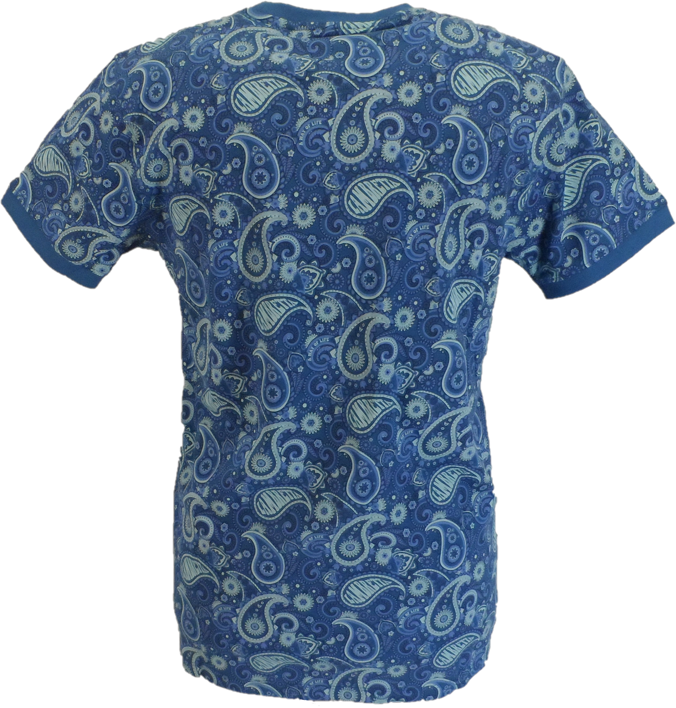 Lambretta Mens Dark Blue Paisley T-Shirt