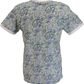 Lambretta Mens White/Navy Paisley T-Shirt