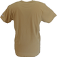 Lambretta Mens Sand Brown Target Stripe T-Shirt