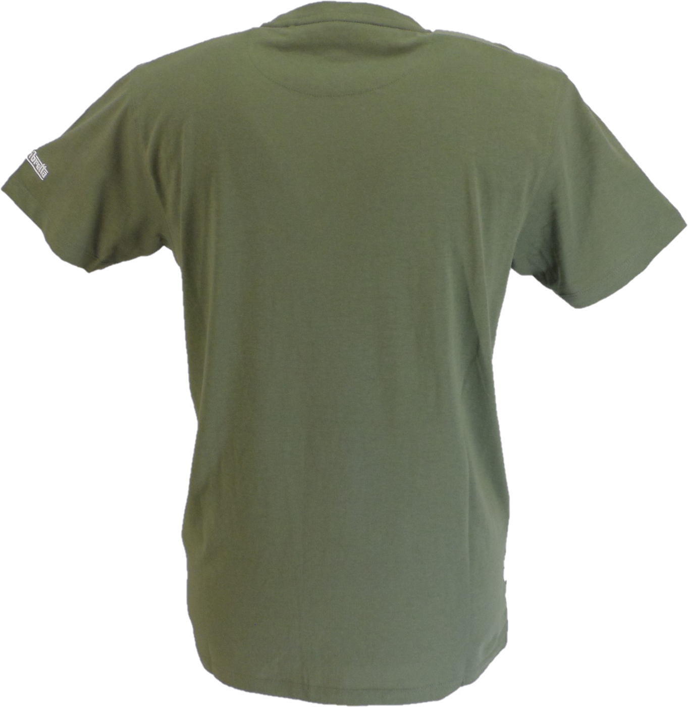 Lambretta Mens Khaki Green Photo Print Retro T Shirt