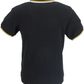 Trojan Mens Black Textured Twin Tipped Polo Shirt