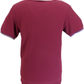 Trojan Mens Port Red Textured Twin Tipped Polo Shirt