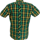 Trojan mænd sort/grøn/guld ternet kortærmede skjorter og Pocket Square