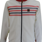 Trojan Mens Ecru Border Stripe Retro Track Tops