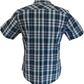 Ben Sherman Mens Dark Green Checked Short Sleeved Shirt