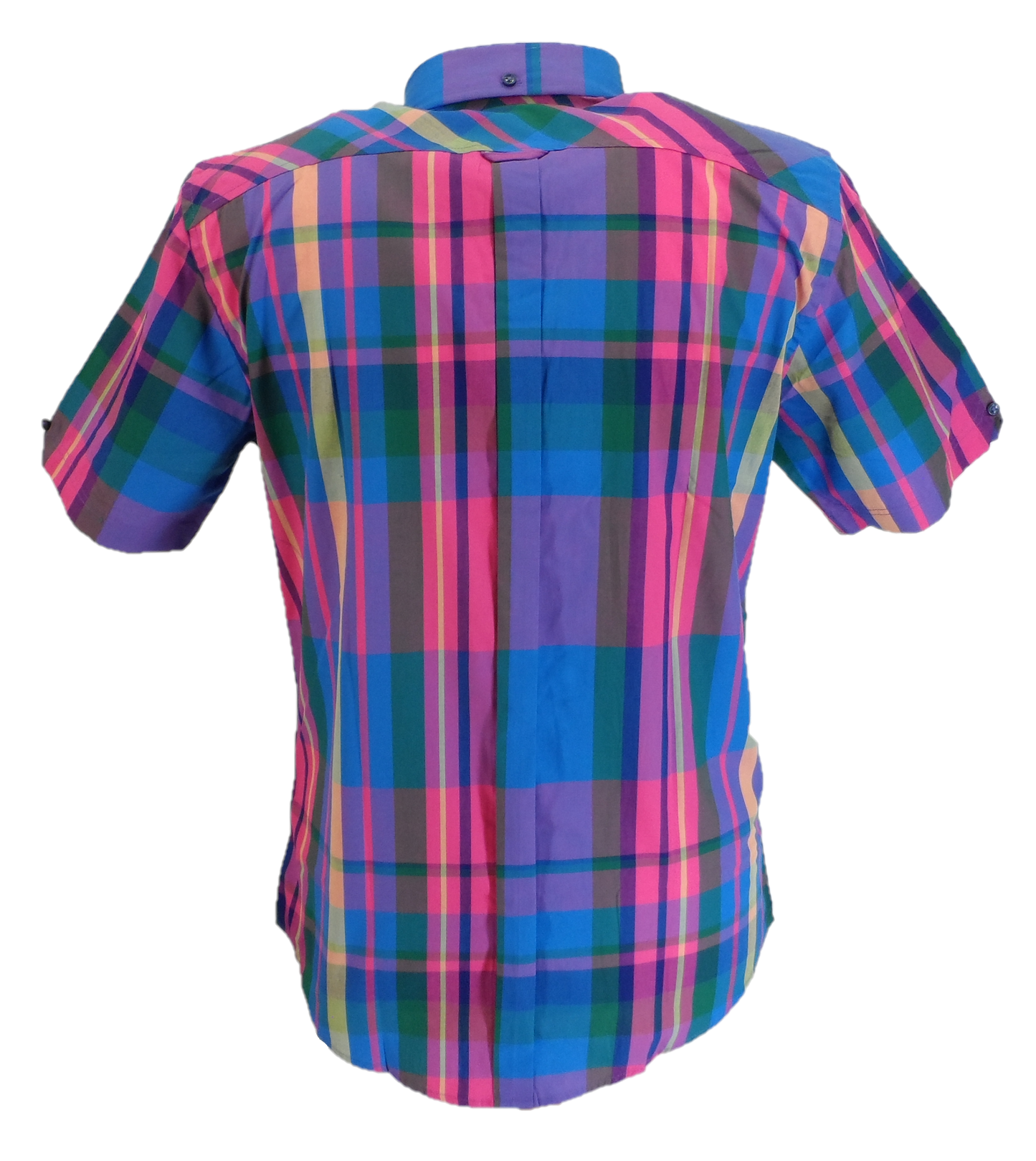 Ben Sherman Mens Kingfisher Checked Short Sleeved Shirt