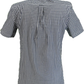 Lambretta Mens Navy/White Short Sleeved Button Down Shirts