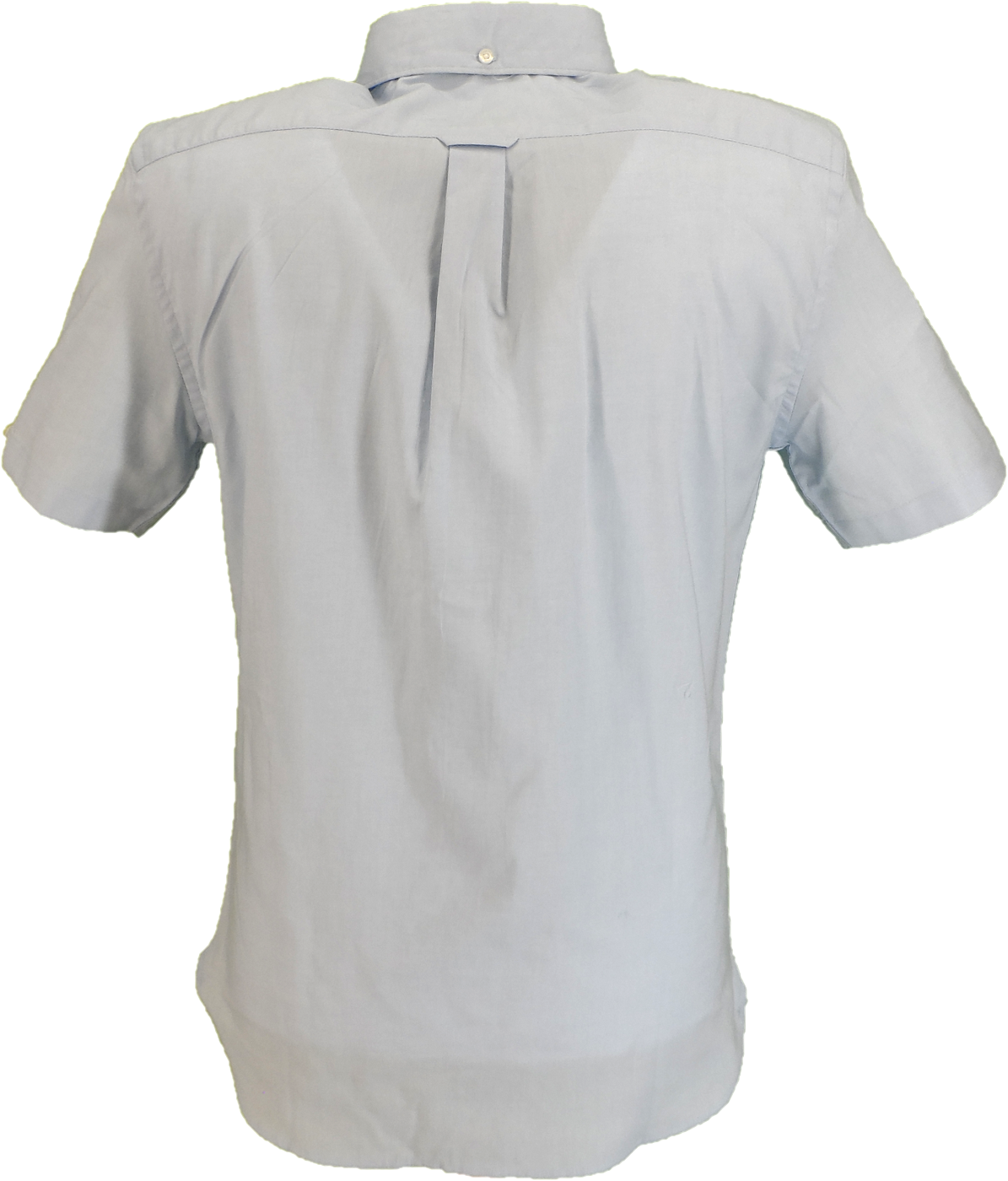 Lambretta Mens Sky Blue Oxford Short Sleeved Button Down Shirts