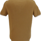 Lambretta Mens Tobacco Brown Greco Knitted Polo Shirt
