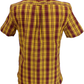 Lambretta Mens Burgundy/Gold Button Down Shirts