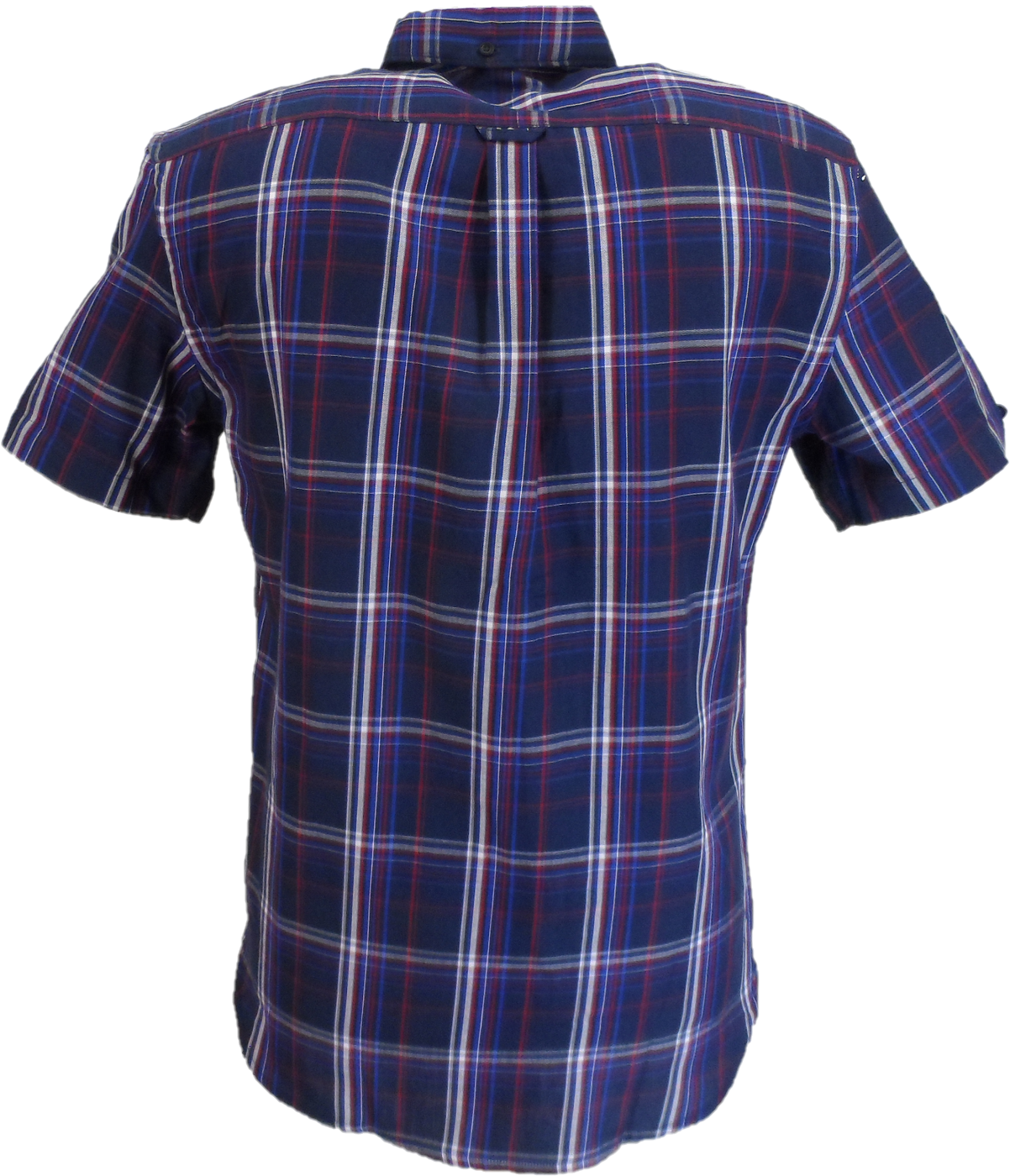 Lambretta Mens Navy/Blue/Red Button Down Shirts