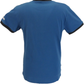 Lambretta Mens Dark Blue Retro Target Ringer T-Shirt
