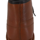 Mens Original 1970's Style Brown Leather Monkey Boots