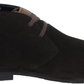 Roamers Brown 2 Eyelet Retro Real Suede Desert Boots