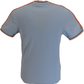Trojan Mens Powder Blue Tipped Pique T Shirt