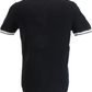 Lambretta Mens Black Valero Knitted Polo Shirt