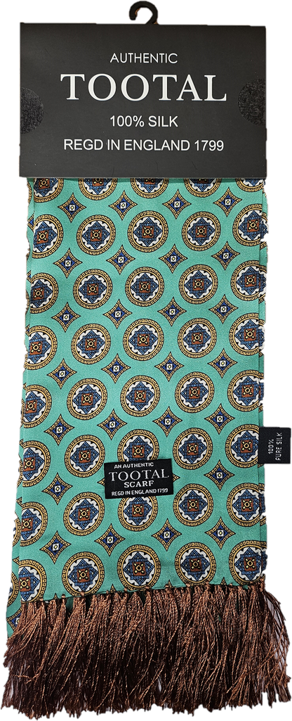Tootal Mens Retro Geo Print 100% Silk Scarves