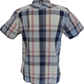 Ben Sherman Mens Blue Grey Large Oversize Check Shirts
