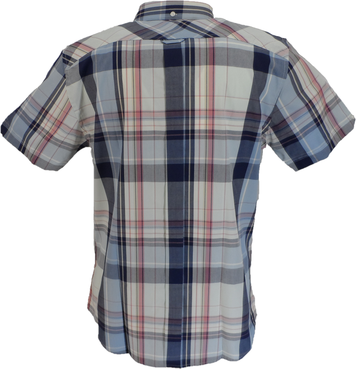 Ben Sherman Mens Blue Grey Large Oversize Check Shirts