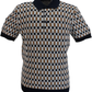 Checkered shirt with brown and black pattern on a white background
