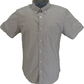 Ben Sherman Mens Caramel Brown Gingham Short Sleeved Shirt