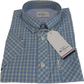 Ben Sherman Mens Lake Blue Signature House Check Short Sleeved Shirts