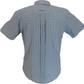 Ben Sherman Mens Lake Blue Signature House Check Short Sleeved Shirts