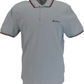 Ben Sherman Men's Powder Blue Signature 100% Cotton Polo Shirt