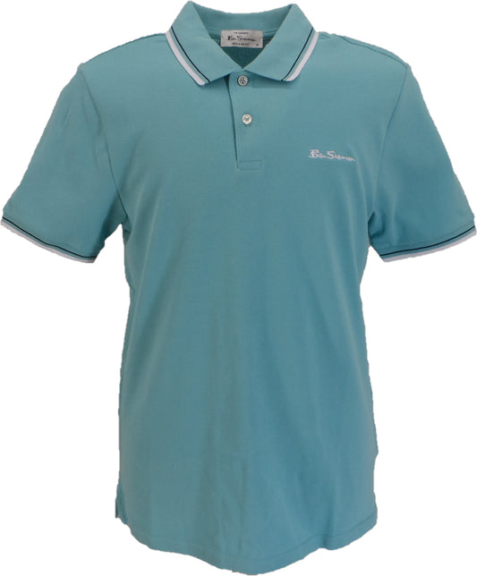 Ben Sherman Men's Turquoise Signature 100% Cotton Polo Shirt