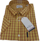 Ben Sherman Mens Lemon Zest Gingham Checked Short Sleeved Shirt