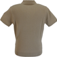 Beige polo shirt on a white background