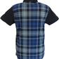 Lambretta Mens Navy Blue All Over Check Polo Shirts