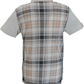Lambretta Mens Tofu Beige All Over Check Polo Shirts