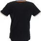 Lambretta Men`s Black Tipped Tipped 100% Cotton Polo Shirts