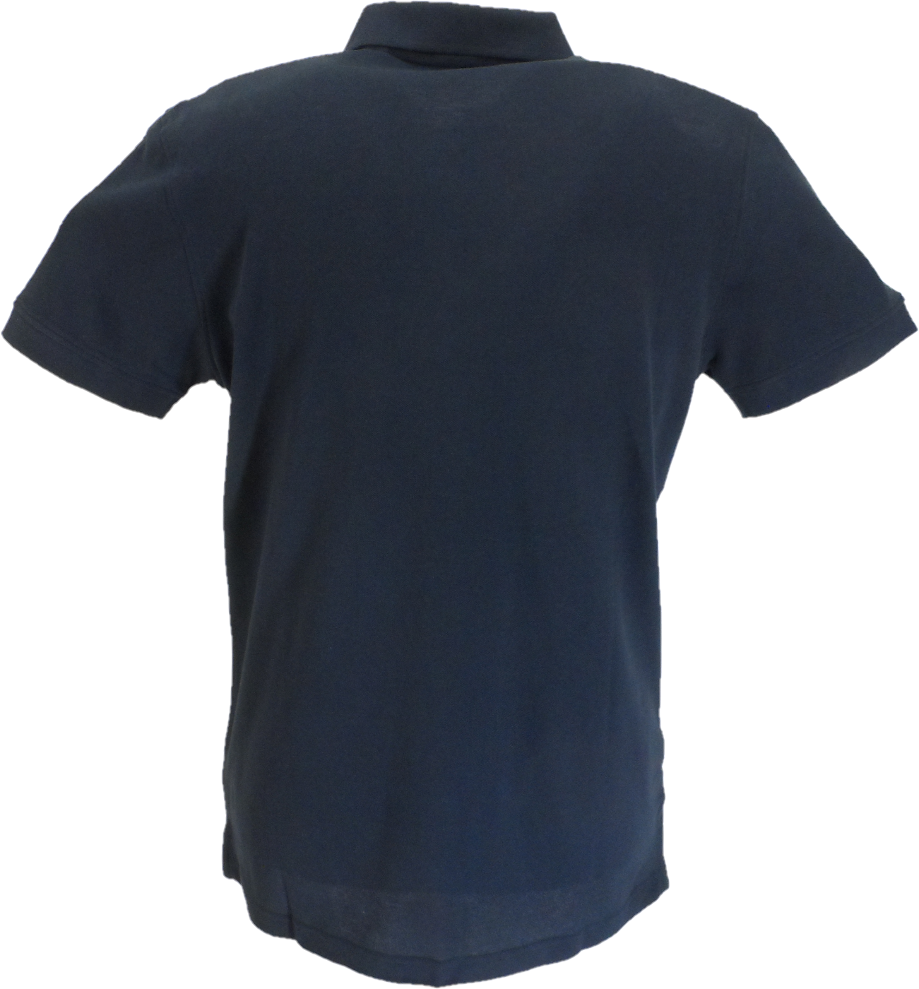Lambretta Navy Blue Classic Retro Striped Polo Shirts
