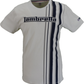 Lambretta Mens Silver Striped Retro T Shirt