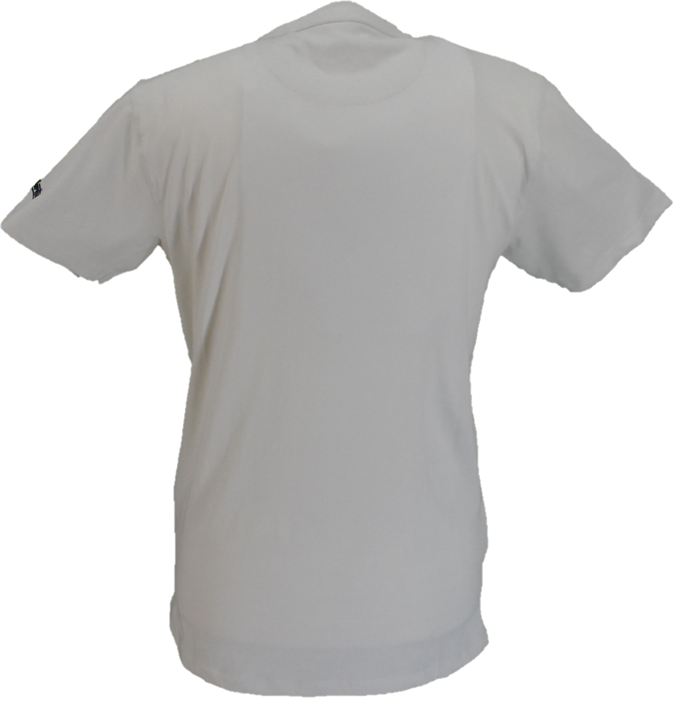 Lambretta Mens Silver Striped Retro T Shirt