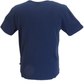 Navy blue t-shirt on a white background