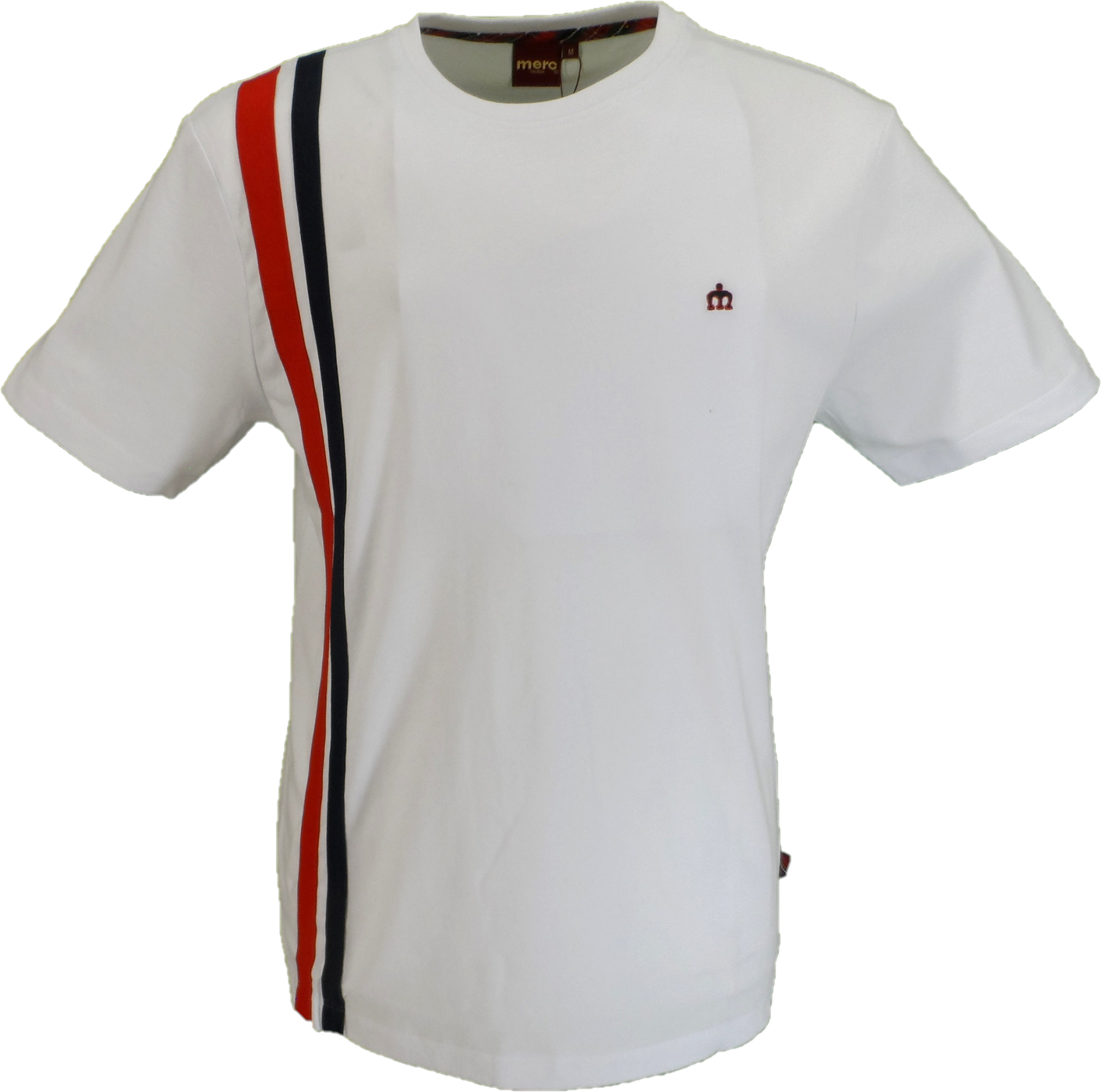 Merc London Mens White Belmont T Shirt
